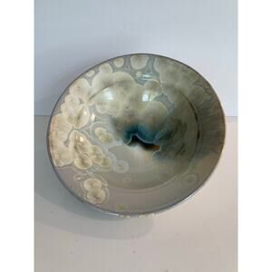 Stunning Bill Campbell Artisan Crystalline Glazed Pottery Bowl Signed